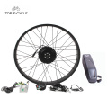 26 &quot;New Pedala Assisstance Kit de conversión de motor de cubo de bicicleta de neumático gordo eléctrico